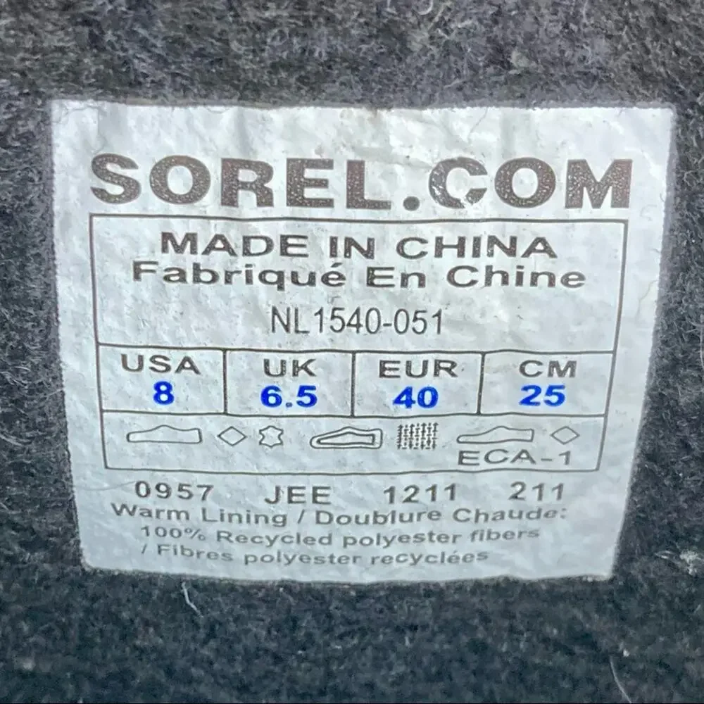 Sorel: Women's tall taupe gray suede Joan of Arctic snow winter boots fur trim 8